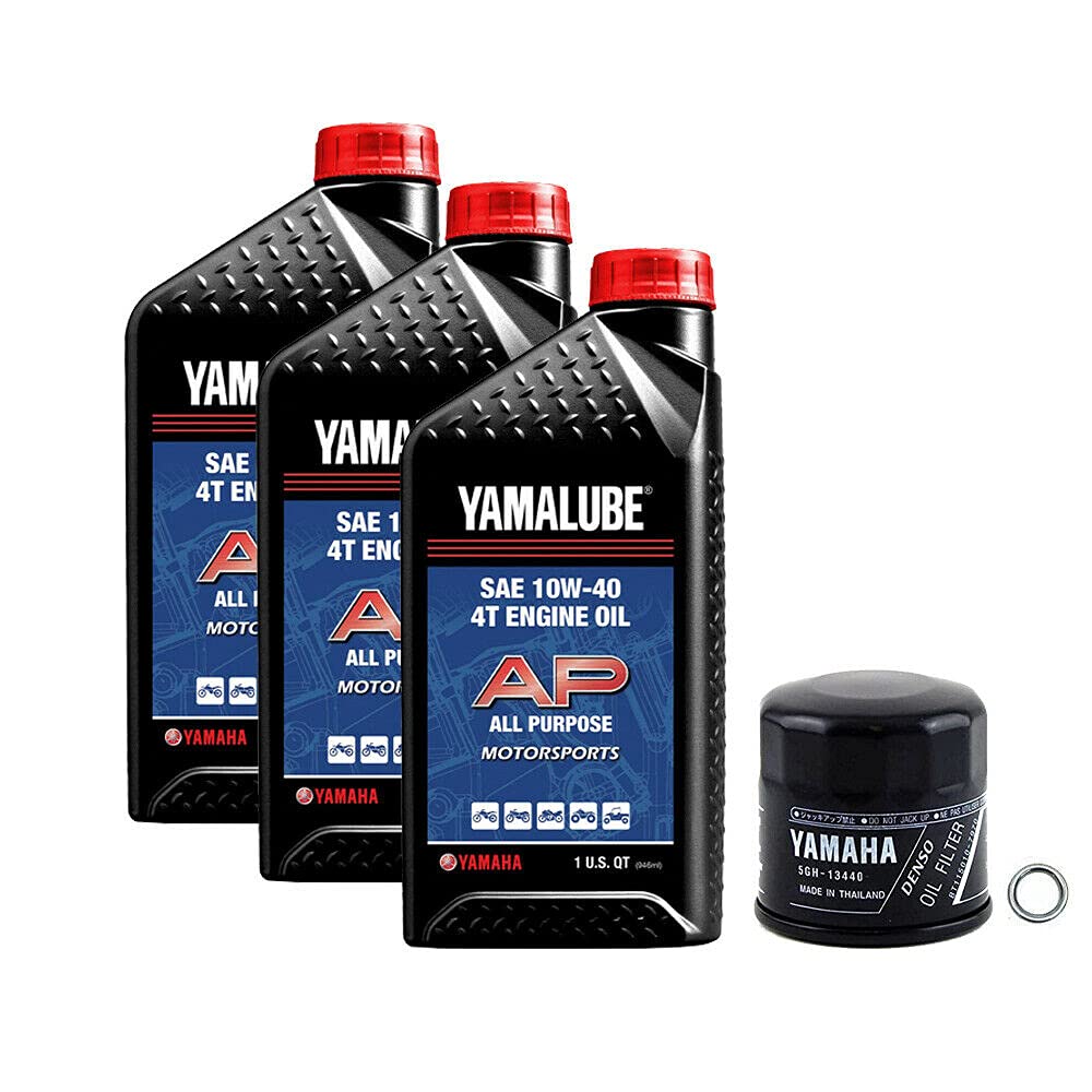 2019-2021 Yamaha Grizzly Kodiak 700 3Qts 10W-40 Oil Change Kit | eBay