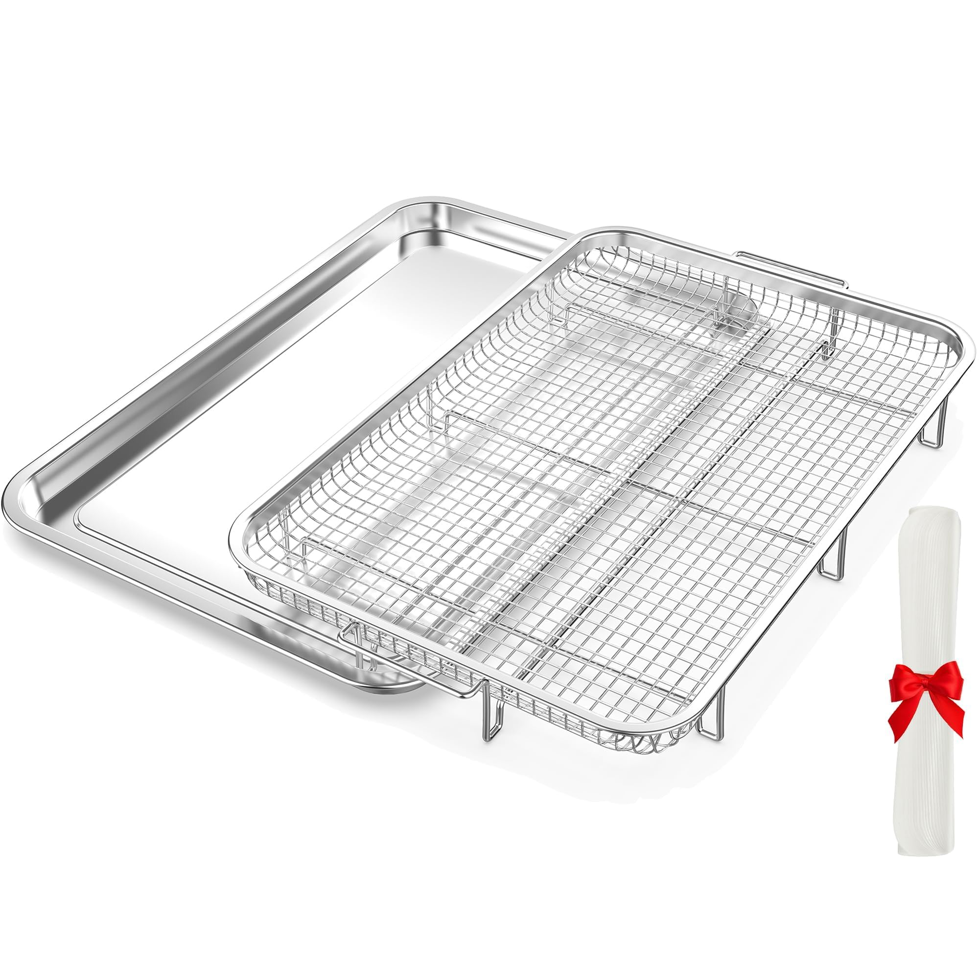 Extra Large Stainless Steel Air Fryer Basket 18.6x12.8, 3-Layer | eBay